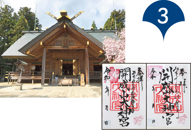 開成山大神宮 写真、御朱印